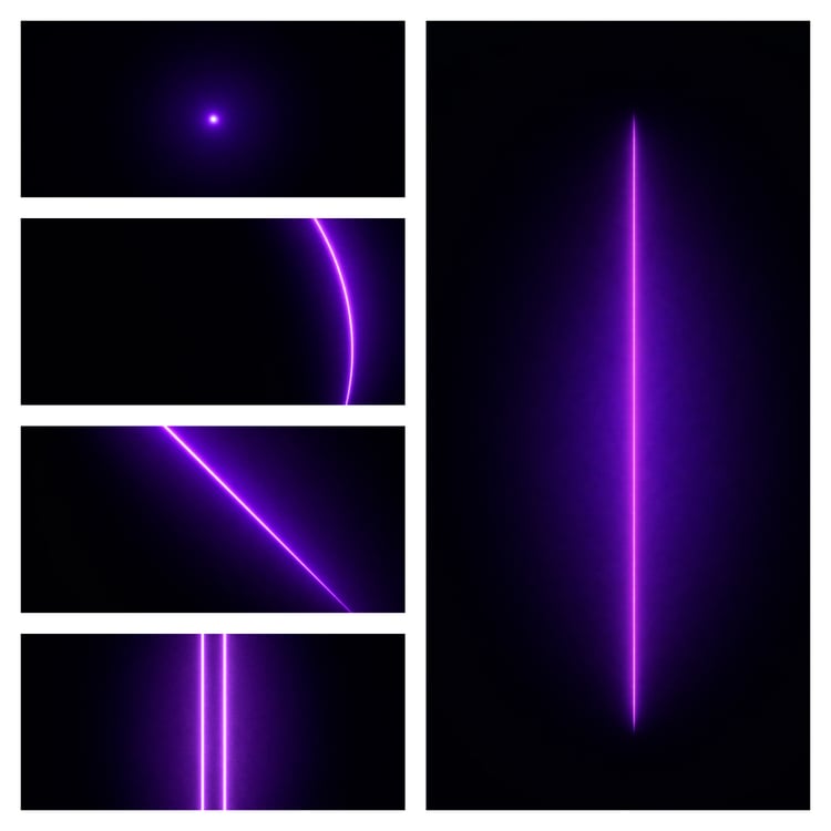 amoled, wallpaper, violet, purple, neon, minimal, dark, phone wallpaper, abstract, geometry, modern, clean, oled