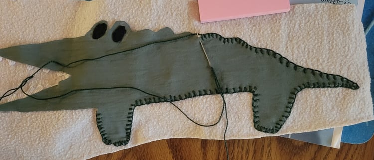 Big Challenges the Alligator as an applique
