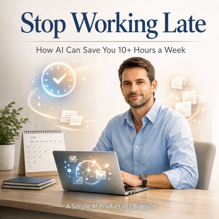 Stop Working Late: How AI Can Save You 10+ Hours a Week The Simple AI System for Busy Professionals, Freelancers & Small Business Owners