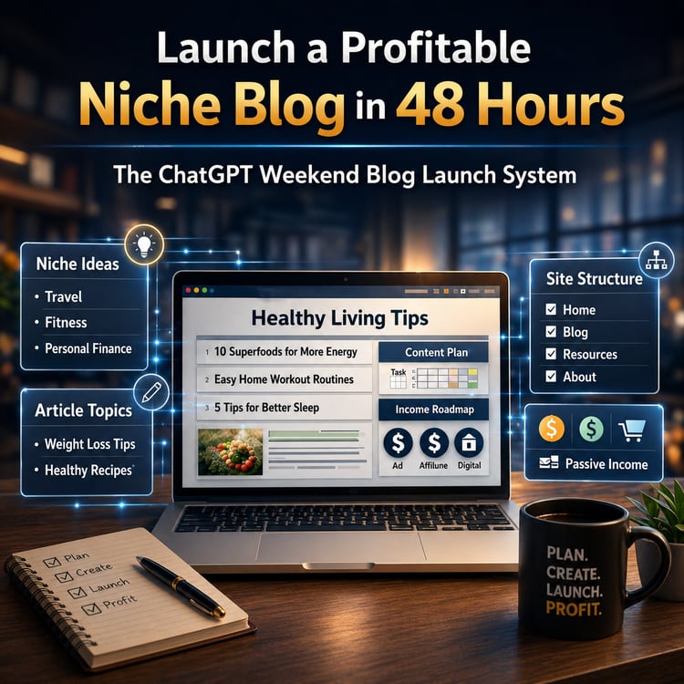 Launch a Profitable Niche Blog in 48 Hours (Using ChatGPT)