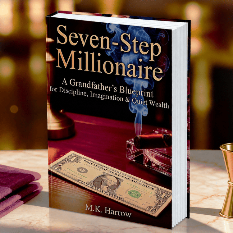 The Seven-Step Millionaire by M.K. Harrow: A sovereign financial blueprint and wealth building book focusing on asset allocation, legacy wealth building, sovereign capital preservation, structured personal finance, private equity, strategic risk managemen