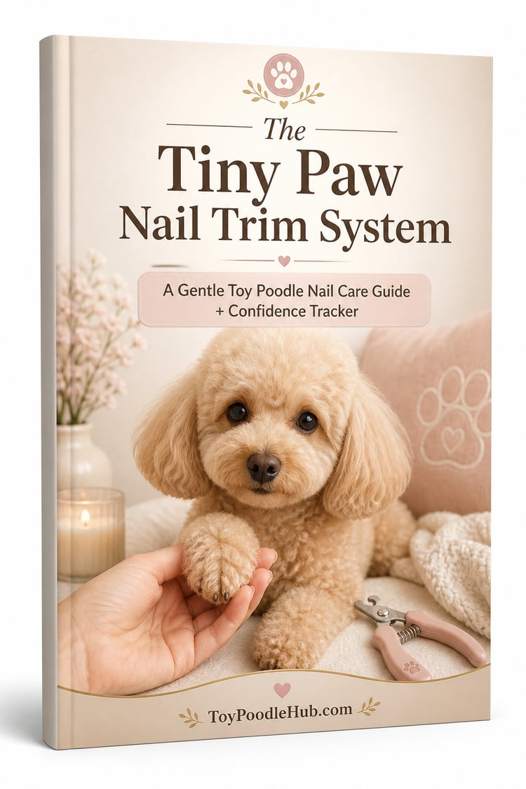 Toy Poodle Nail Trim Guide + 30-Day Nail Care Tracker