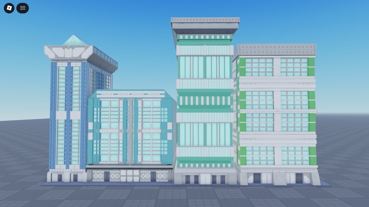 Roblox city building low poly