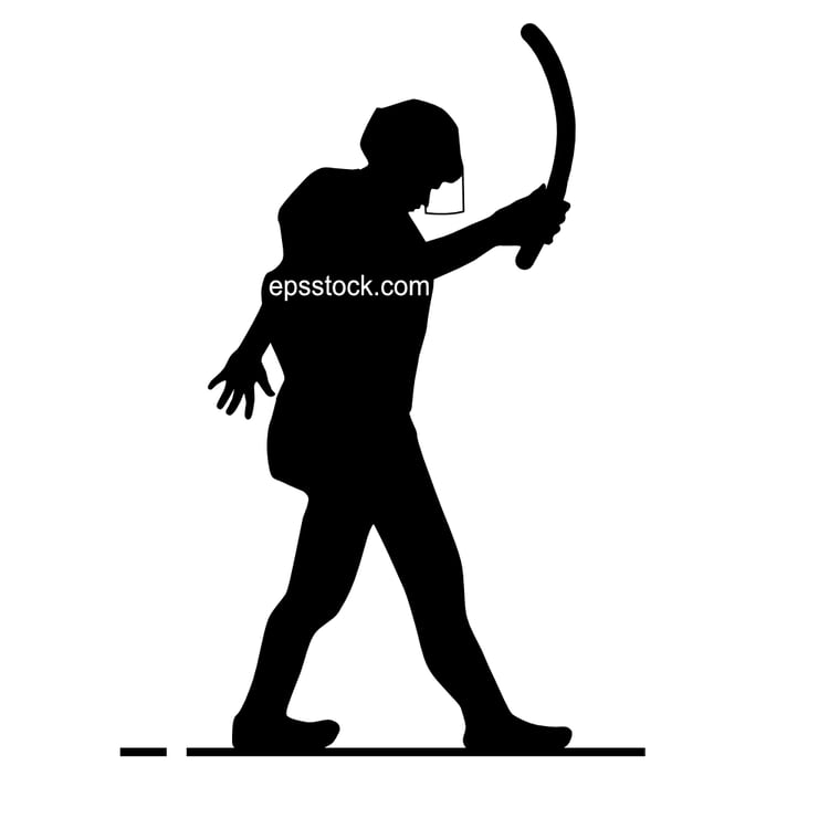 OMON officer, black isolated vector silhouette