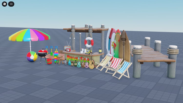 Roblox beach assets pack free