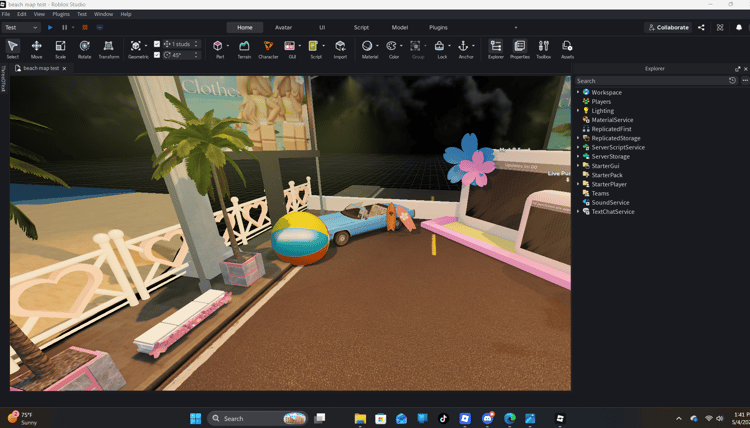 Roblox beach outfit map