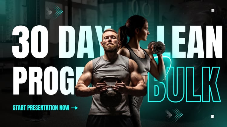 30 Day Lean Bulk Program fitness ebook for muscle gain, lean bulk workouts, meal plans, and body transformation guide for beginners and intermediate lifters.
