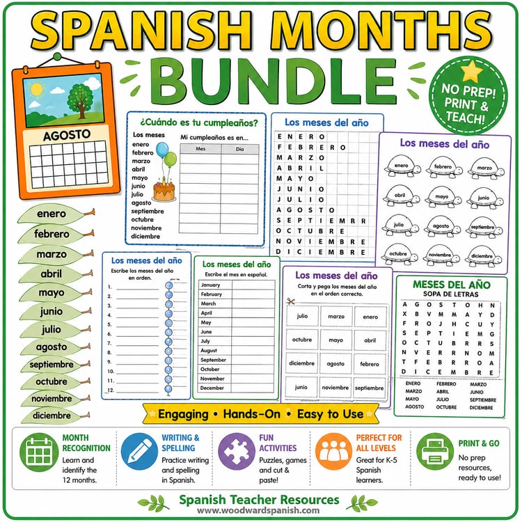 Spanish Months Bundle