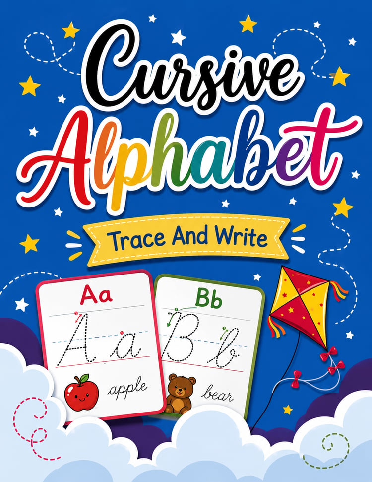 Cursive Alphabet Trace and Write