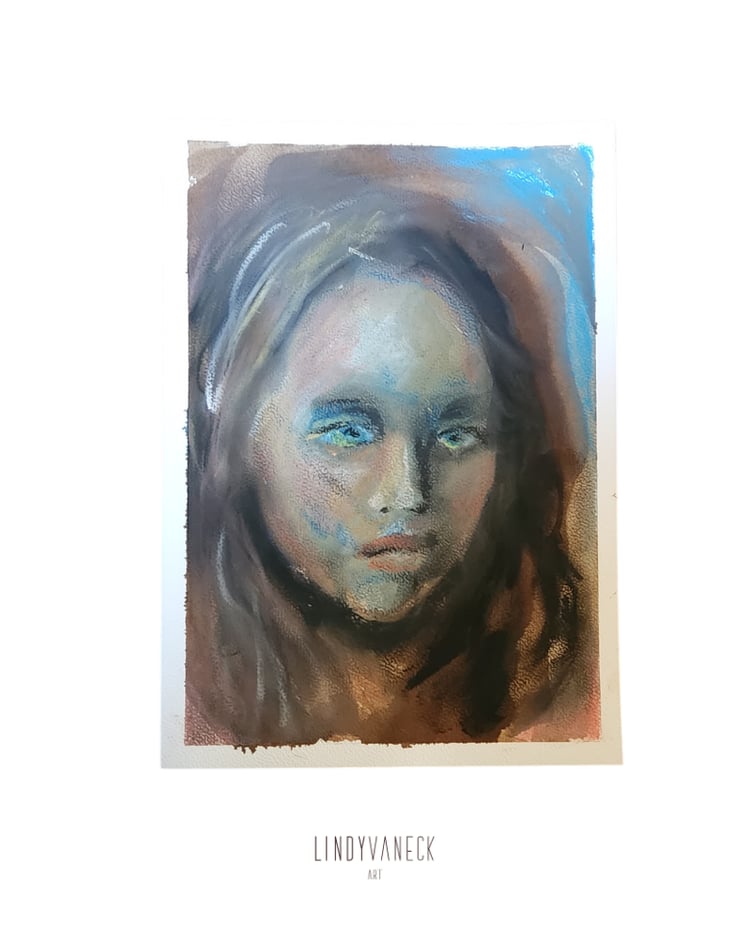 Her unseen Flowers - Artwork about a woman on her way to her mother