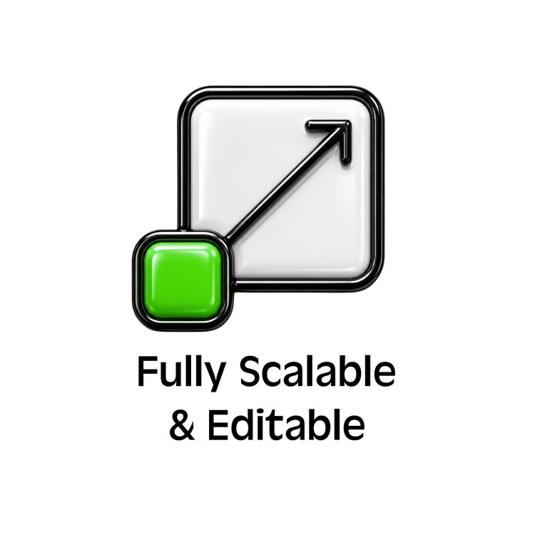 Fully scalable and editable icon.