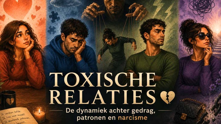 Alt-tag: Coverafbeelding van de cursus “Toxische Relaties – De dynamiek achter gedrag, patronen en narcisme”