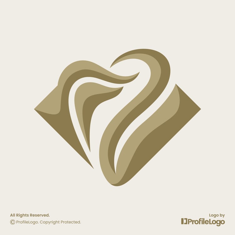 Elegant diamond dental tooth logo for sale by ProfileLogo with light background