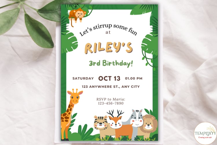 jungle safari birthday kit