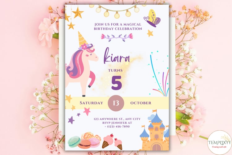 unicorn birthday party kit