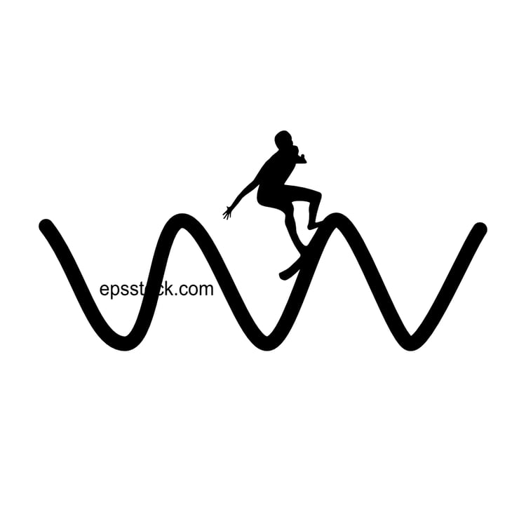 recording sound symbol, black isolated vector silhouette