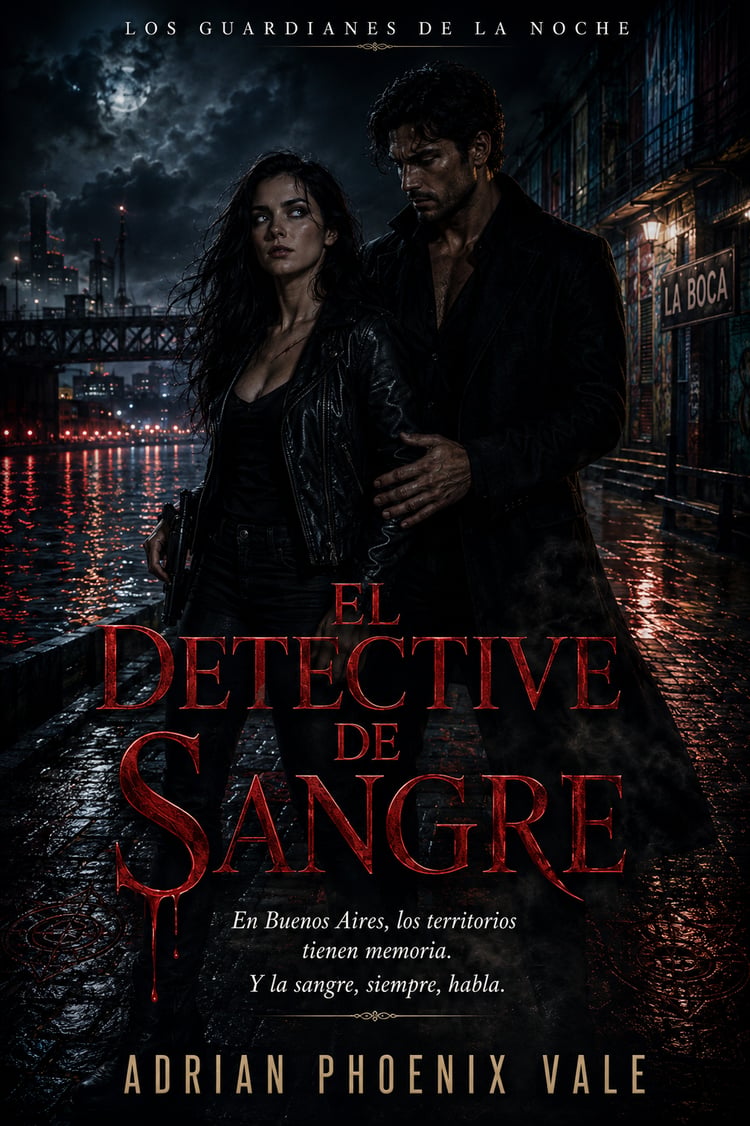 thriller sobrenatural en español,novela de vampiros y hombres lobo,fantasy policial,detective paranormal,asesinatos rituales novela,urban fantasy en español,misterio sobrenatural,Buenos Aires paranormal,romance slow burn thriller,novela tipo Dresden Files