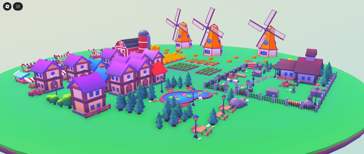 Roblox free low poly town assets