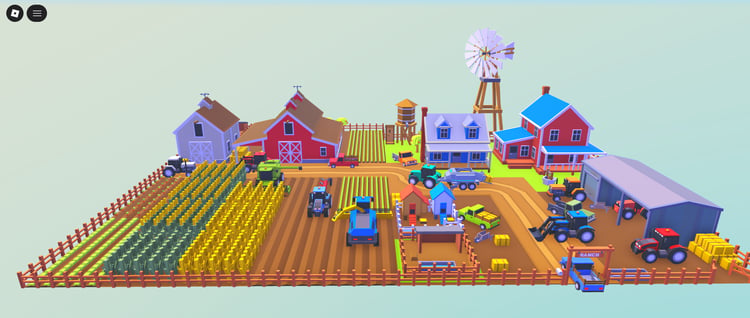 Roblox countryside farm environment