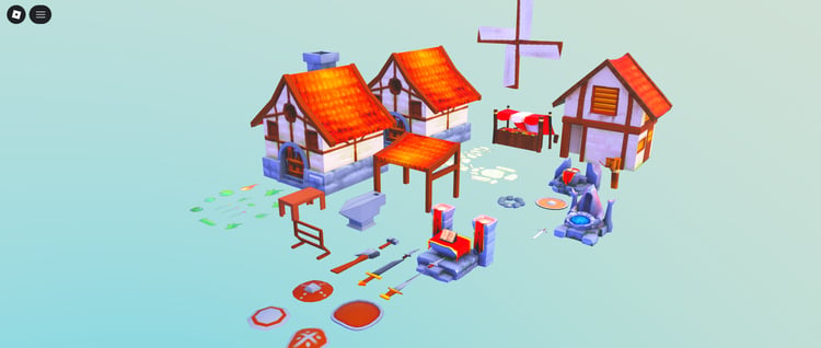 Roblox fantasy village assets
