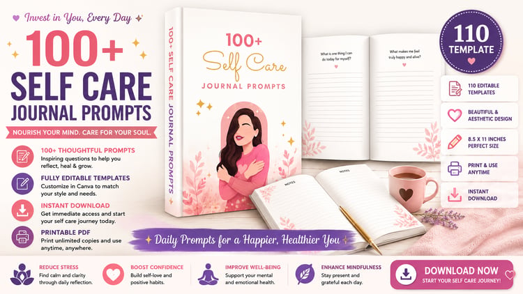 100 Self Care Prompts for Personal Growth