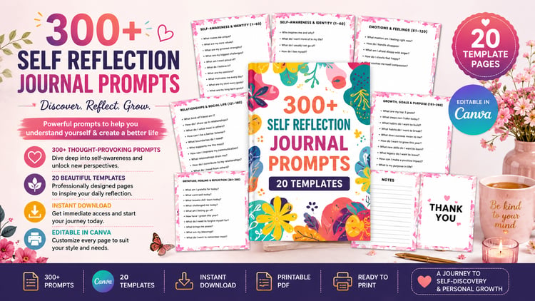 300 Self Reflection Prompts for Personal Growth
