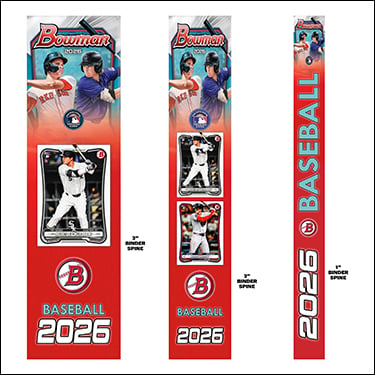 2026 Bowman Baseball Cards Binder Inserts