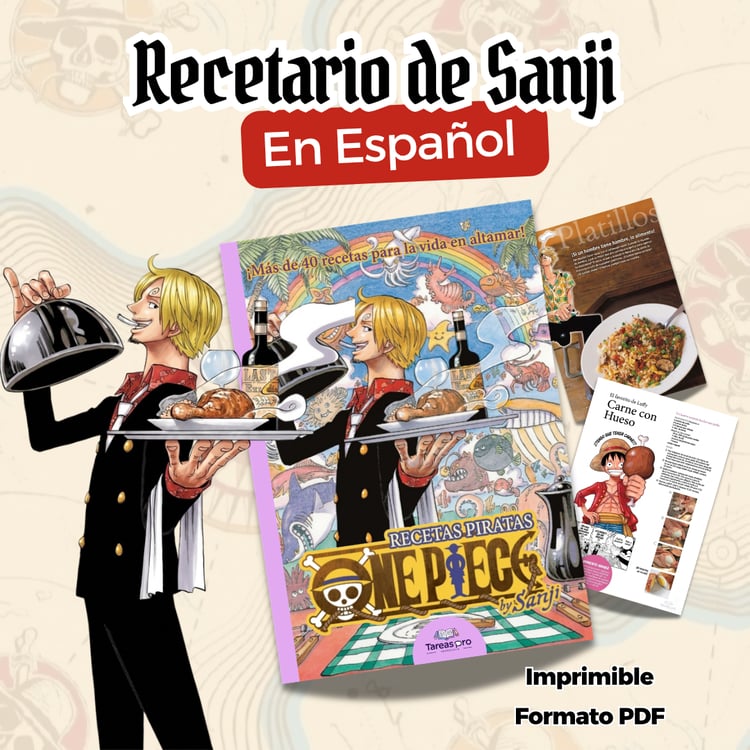 recetario de sanji en español - one piece