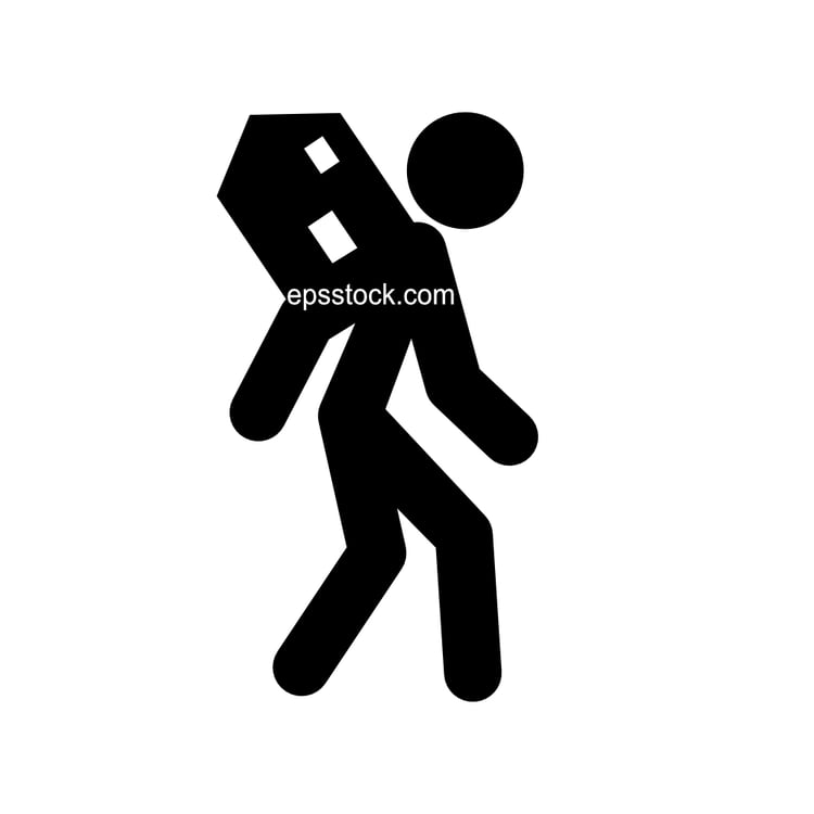Mortgage symbol, black isolated vector silhouette