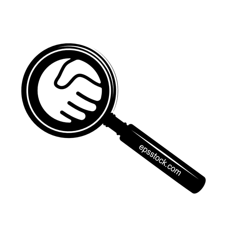Business Appraiser, black isolated vector silhouette