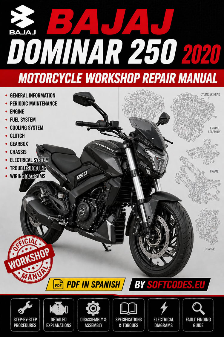 Bajaj Dominar 250 2020 Motorcycle Workshop Repair Manual PDF