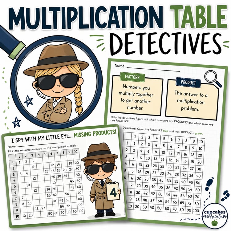 Multiplication Table Printable (0–12) | Factors Practice Chart & Math Reference Sheet