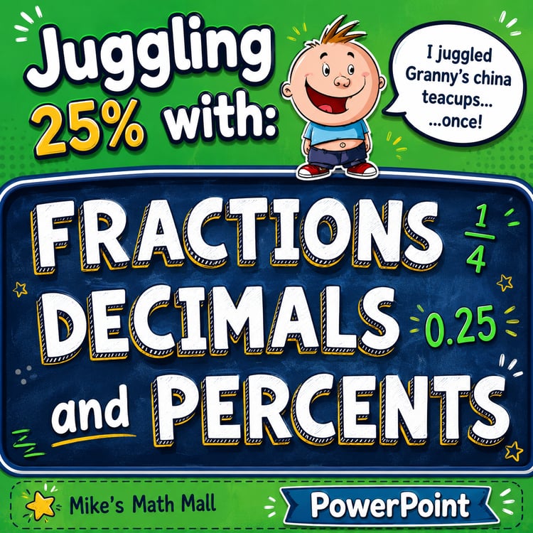Fractions, Decimals, and Percents | PowerPoint Lesson & Activities