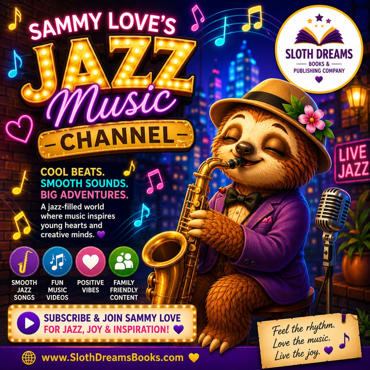 Sammy Love's Jazz Music Channel by Sloth Dreams Books & Publishing Company