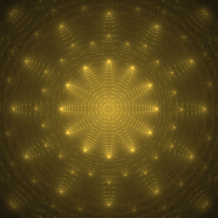 Abstract golden mandala fractal Wallpaper Background