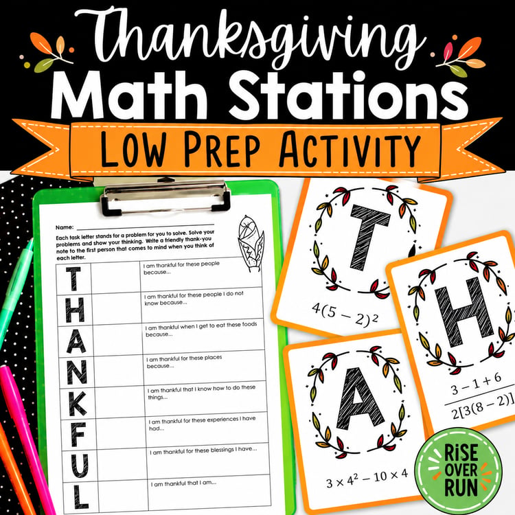 Thanksgiving Math Activities for Middle School | Grades 5–8 Worksheets & Games