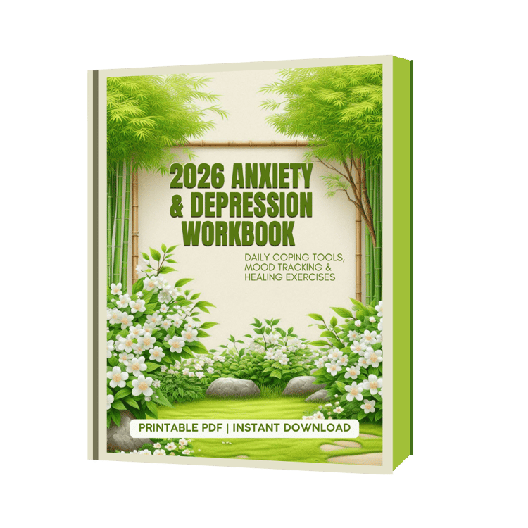 2026 mental health planner, anxiety workbook pdf, depression journal printable, CBT thought record, mood tracker printable, daily self care planner, digital health journal, printable anxiety log, habits tracker 2026, grounding techniques journal, manifest
