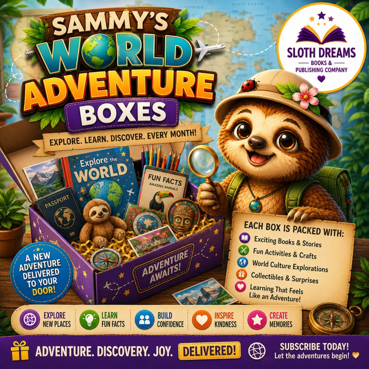 Sammy's World Adventure Social Studies Boxes by Sloth Dreams Books & Publishing Company
