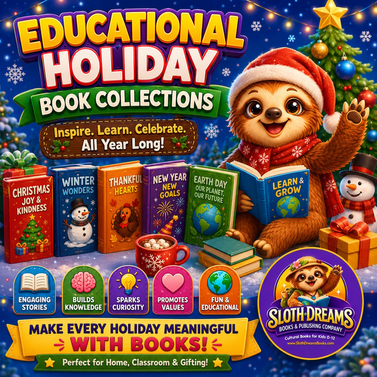 Educational & Seasonal Book Collections for Kids 0-12 by Sloth Dreams Books & Publishing Company
