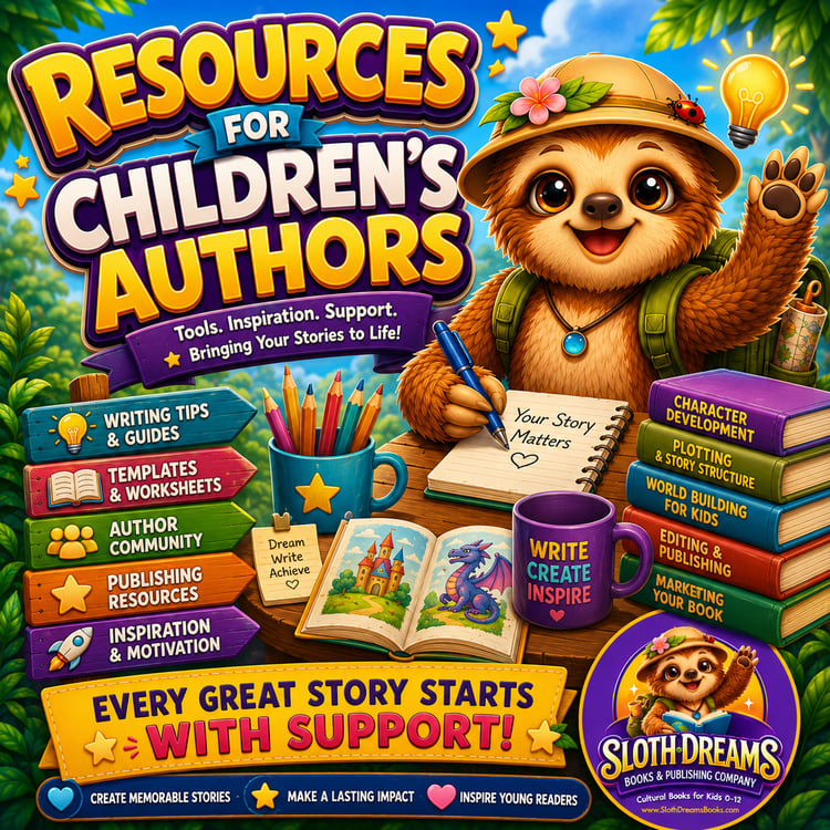 Resources & Freebies for Children's Authors by Sloth Dreams Books & Publishing Company