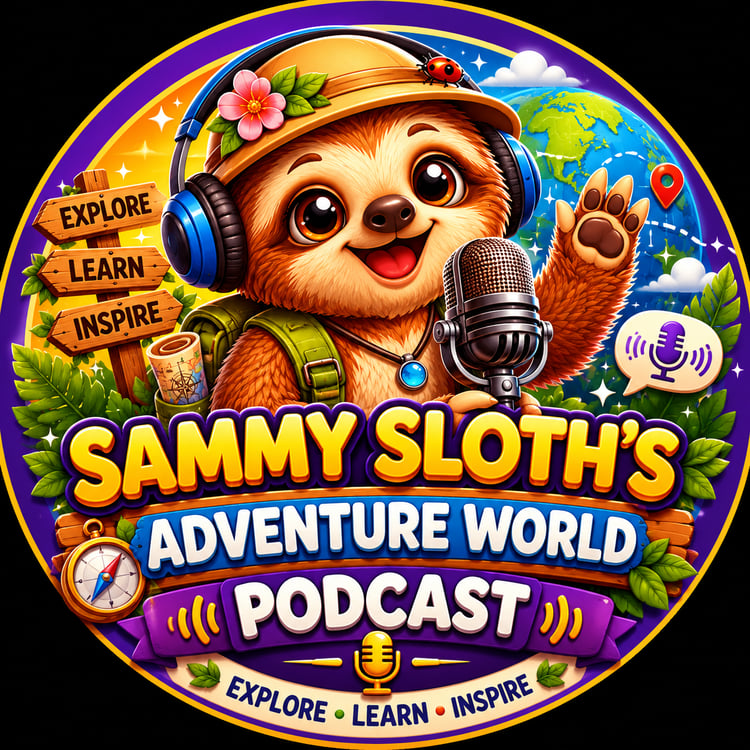 Sammy's Sloth's Adventure World Podcast for Kids 0-12 by Sloth Dreams Books & Publishing Company
