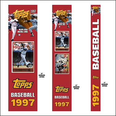 1997 Topps Baseball Cards Binder Inserts