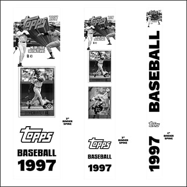 1997 Topps Baseball Cards Binder Inserts