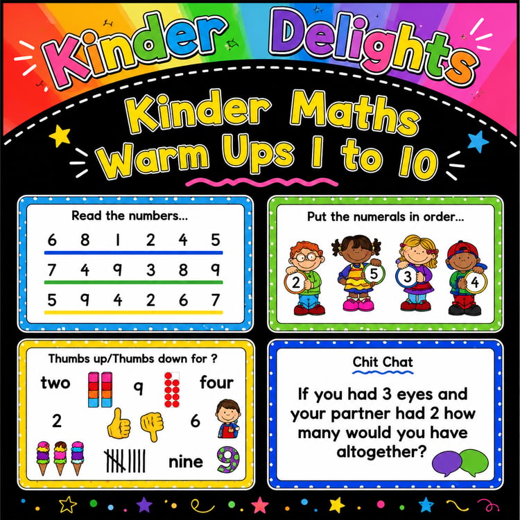 Kindergarten Math Warm-Ups | Numbers 1–10 Activities & Practice