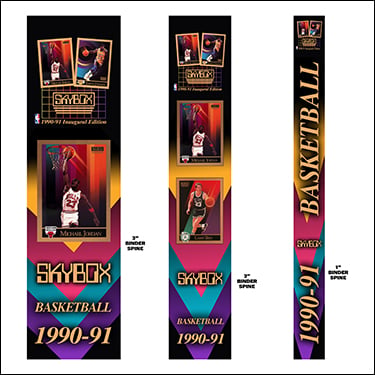 1990-91 Skybox Basketball Cards Binder Inserts