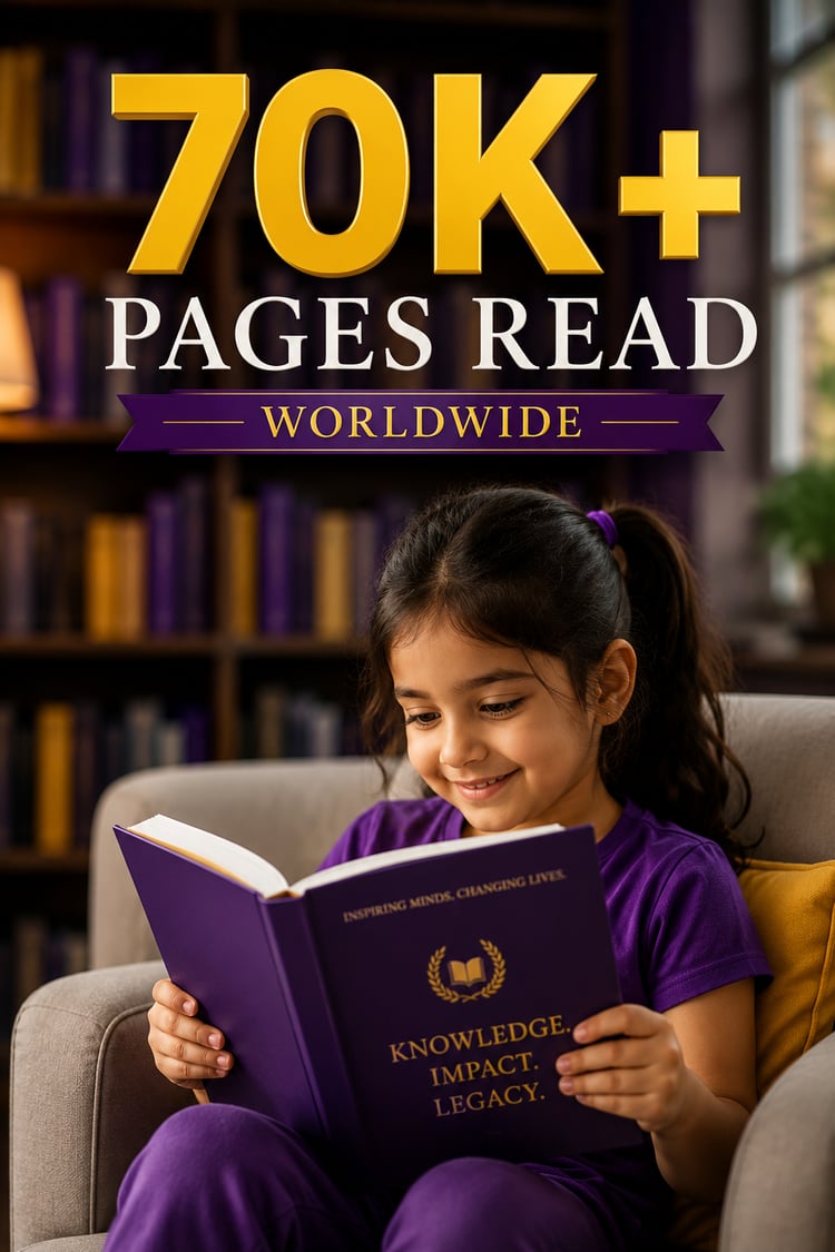 70K plus Pages Read by kids worldwide by Sloth Dreams Books & Publishing Company