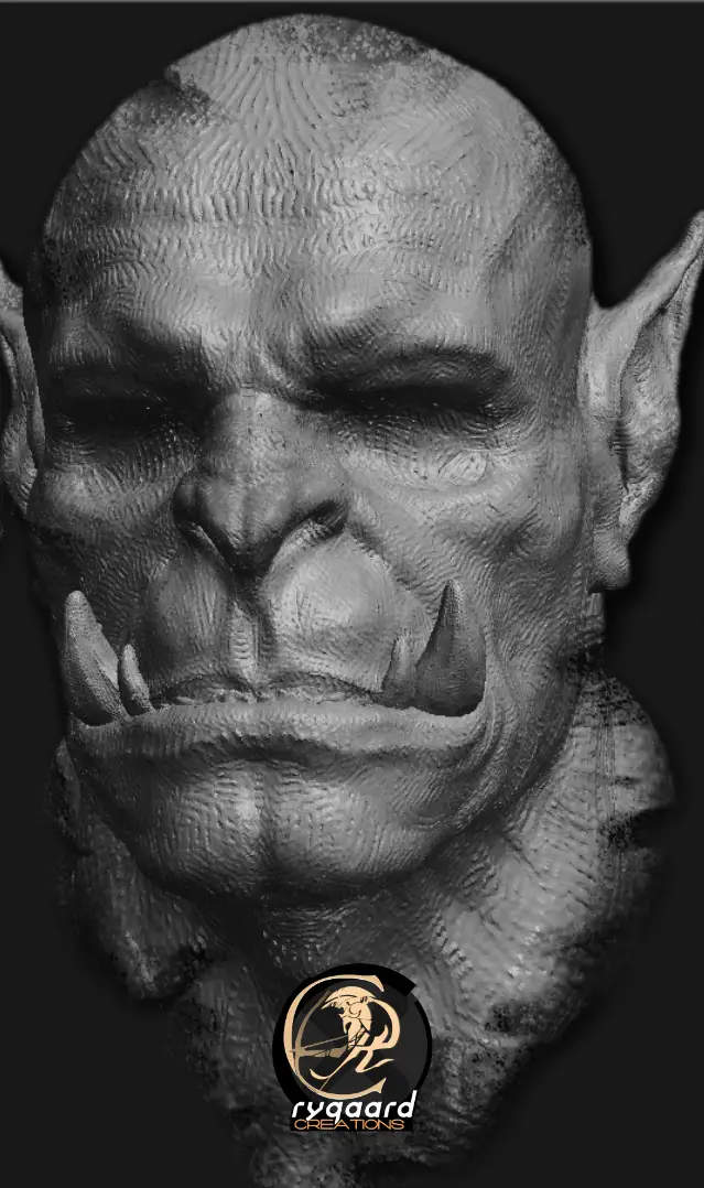 rygaard wire and blocking brush pack - orc frontal sculpt - 3DCoat