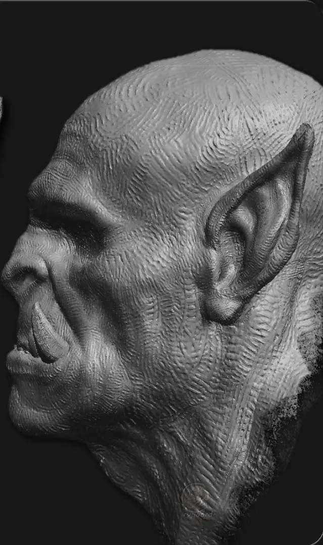 rygaard wire and blocking brush pack - orc profile sculpt - 3DCoat