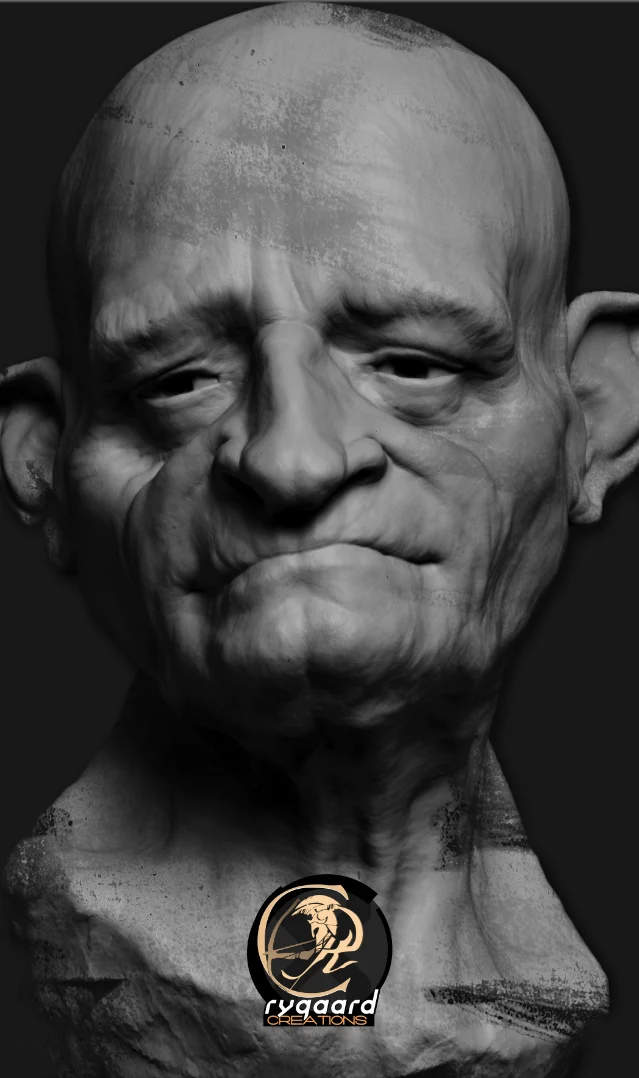 rygaard form brush pack - Fantasy Creature frontal sculpt - 3DCoat