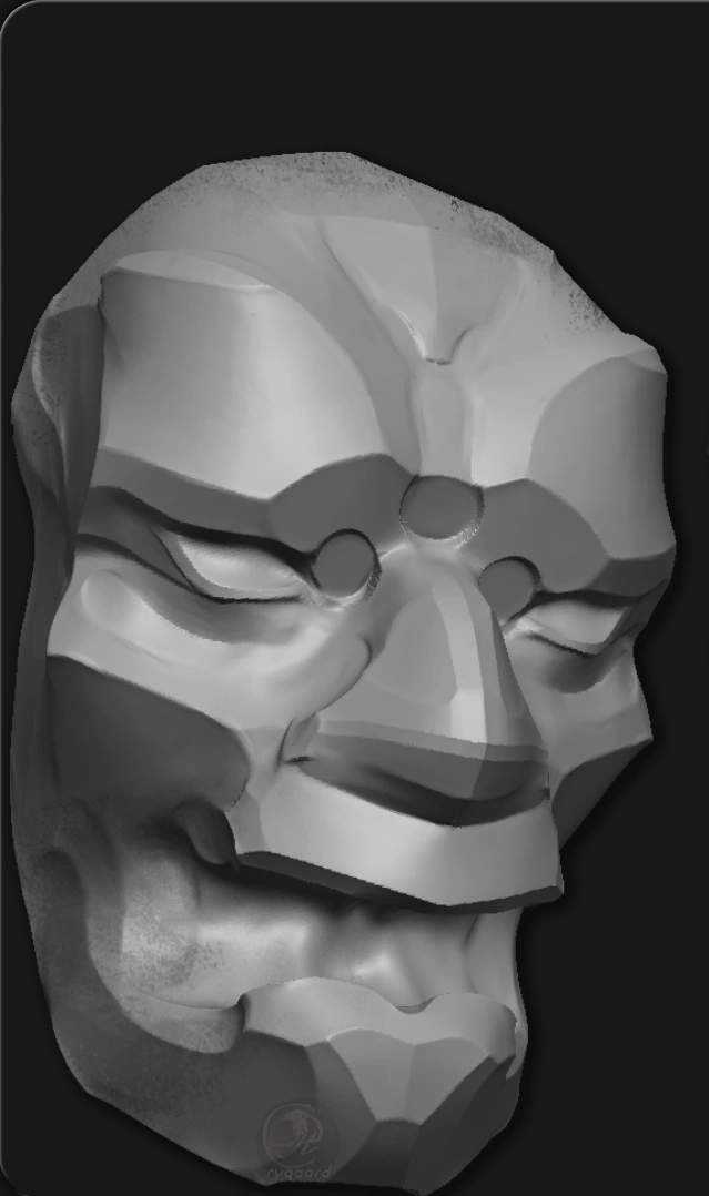 rygaard level brush pack - mask 3/4 sculpt - 3DCoat
